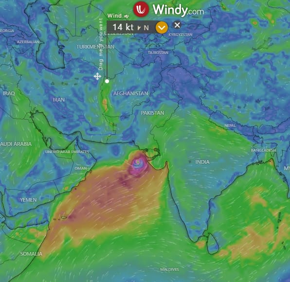 Cyclone Dana is today's news.