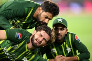 Babar Azam and Shaheen Afridi are smiling