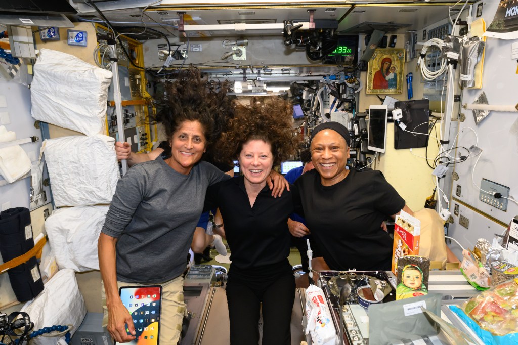 Photo of NASA astronauts Sunita and Williams in 2024