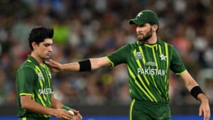 Babar Azam and Shaheen Afridi are smiling