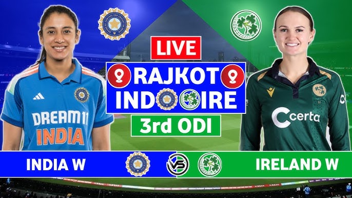 India vs Ireland Women 3rd ODI Live Score